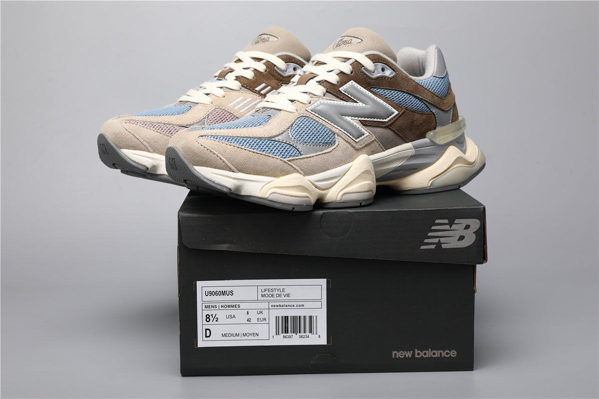 New Balance 9060 unisex-tossud Brown Blue