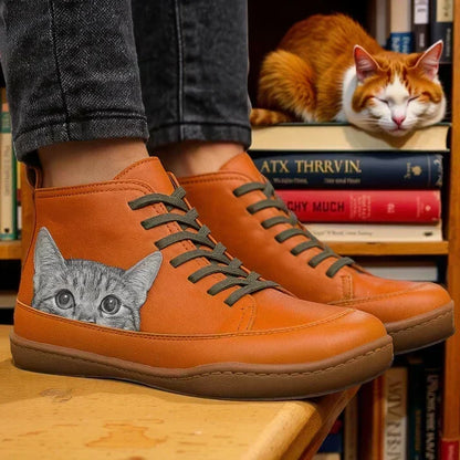 KittyKicks ortopædiske ankelstøvler i læder til kvinder