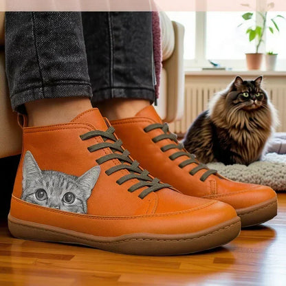 KittyKicks ortopædiske ankelstøvler i læder til kvinder